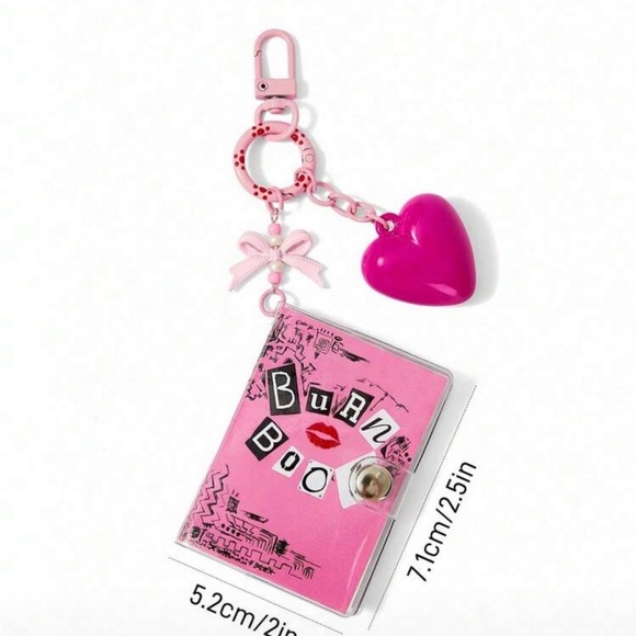 Mean girls burn book bag charm - Picture 2 of 4